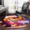 1pc Paw16 Carpet, Round Rug, Comfortable, Suitable for Entryways, Living Rooms, Office, And Bedrooms, Christmas Decoration