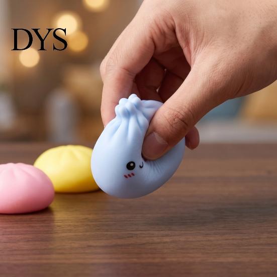 Stress Relief Gifts for Students Dumplings Squeeze Toy Advent Calendar Box, 24-Day Christmas Countdown with Mini Box Sensory Fidgets, Bun Holiday Gift