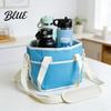 Front Pocket Drink Bag Family Size 4-Compartment with Adjustable Strap Multiple Tumbler Carrier Caddy