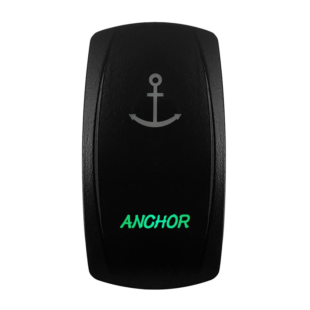 Boat Car Rocker Switch 12V/24V Waterproof Green Led SPST DPDT 20A for ARB/CARLING/NARVA/4x4 Pickup Truck JCB Machine Relays 5
