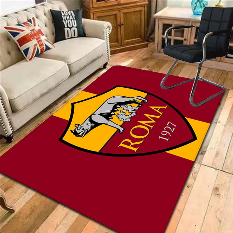 AS Roma Pattern Rug Floor Mat for Living Room or Bedroom Soft and Comfortable Carpet a Gift for Birthday and Holiday.