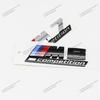 3D ABS Silver Black  Car Rear Trunk Stickers Competition Letters Badge Logo For BMW M Logo M1 M2 M3 M4 M5 M6 M7 M8 Competition