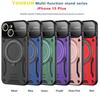 Magnetic 360°Rotating Stand Holder Phone Case For POCO X6 Pro POCO M6 Pro 4G M5S C65 X5 Pro X4 X3 Metal Shockproof Armor Wireless Charging Black Cover