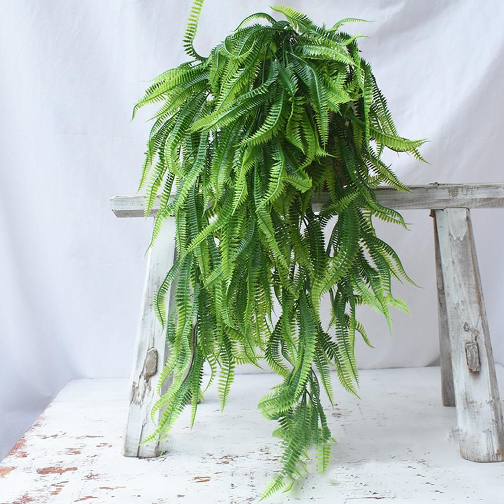 Artificial Hanging Plants Fake Vine Leaves For Wall Home Room Garden Wedding Garland Outside Decor