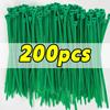 50/300pcs Garden Plant Vine Tree Shrubs Wires Self-Locking Nylon Zip Cable Ties Fixed Plant Fastening Ring Organizer Tools
