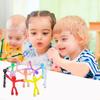 6Pcs Magnetic People Figure Fidget Toy Portable Stress Relief Colorful Magnetic Men Toy Refrigerator Magnet Fridge Human Shape Magnetic Decoration