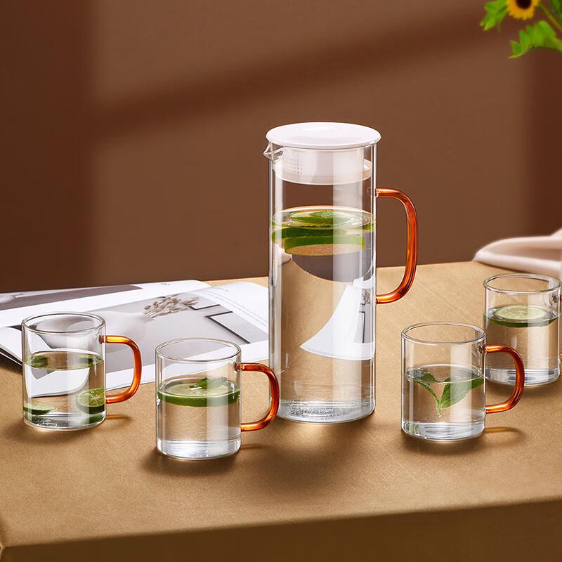 Glass Water Pitcher Set