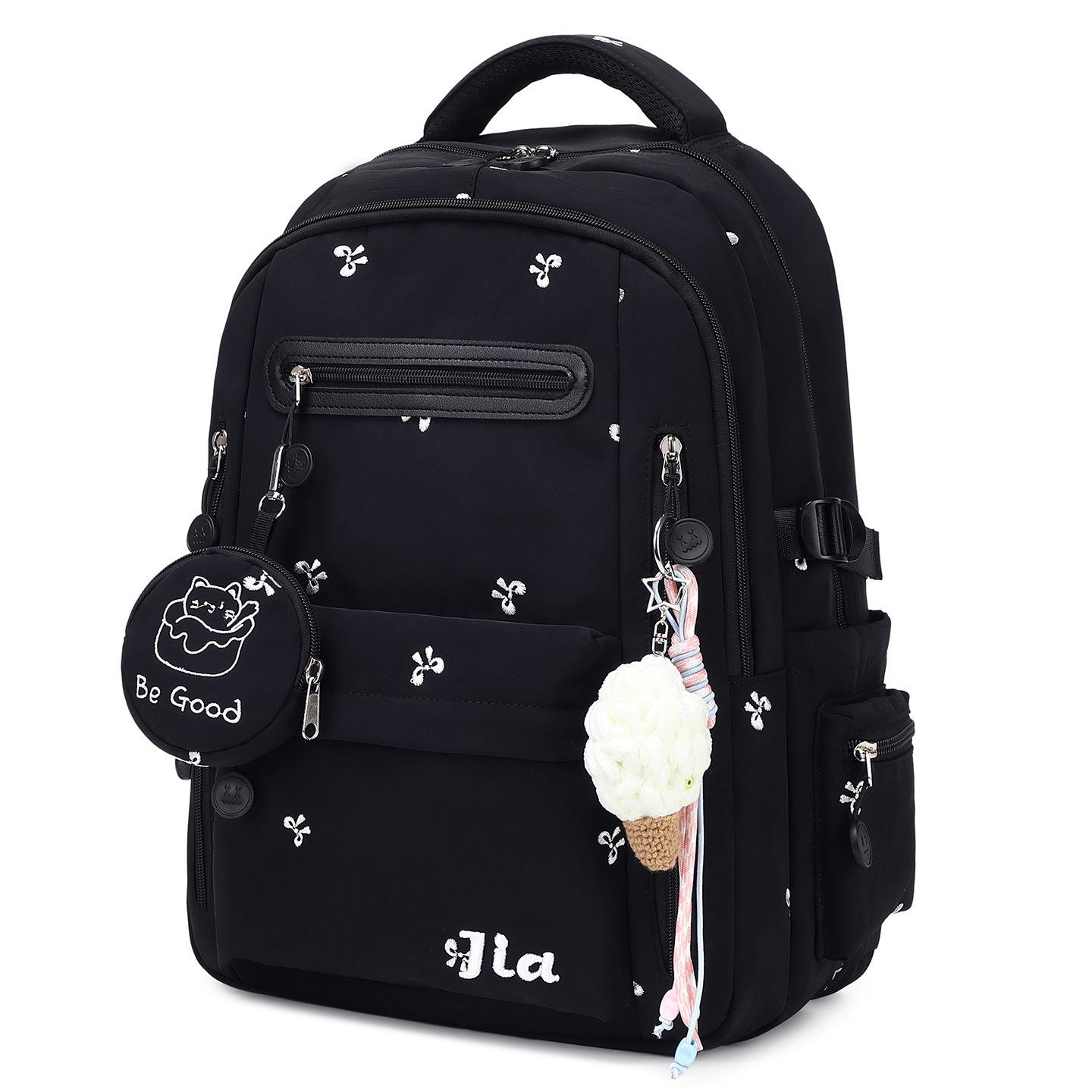 Nieuwe Minimalistische Orthopedische Schooltas voor Middelbare Scholieren Grote Capaciteit Reizen Rugzak voor Vrouwen Meerkleurig Pendelen