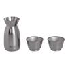 150ml Pure Titanium Wine Separator /40ml Pure Titanium Wine MUG Set,High Temperature Crystallization Hip Flask,Liquor Bottle