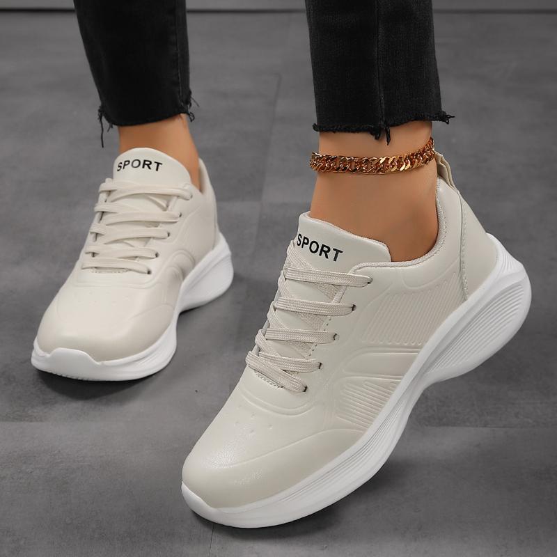 Fashion All Black Sneakers In Autumn Leather Waterproof Soft Sole Lightweight Pure Black Long Standing Without Tired Feet Work Shoes