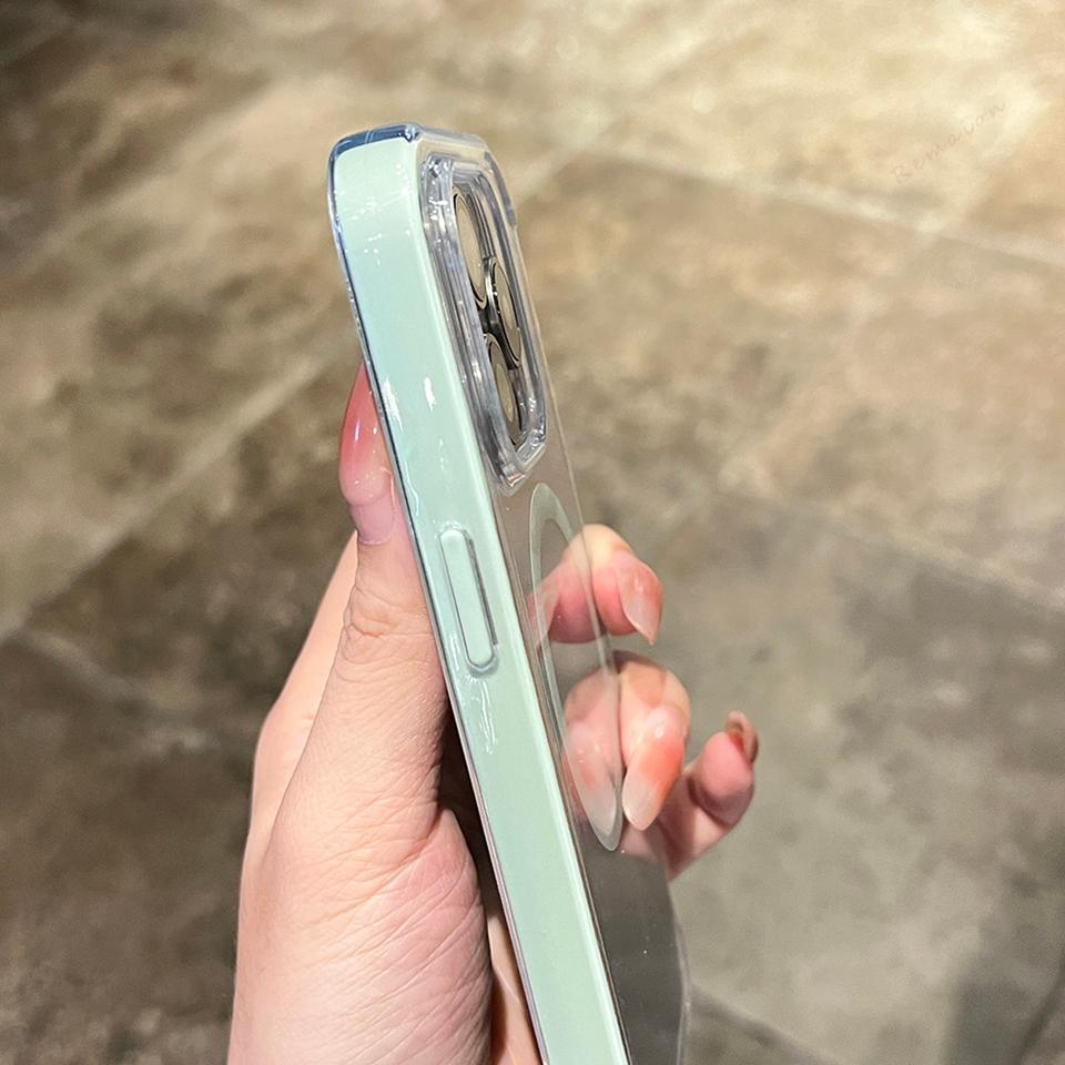 Clear Magnetic Silicone Phone Case For For Iphone 1 14 13 12 11 16 Pro Max 16Pro 14 1 16 Plus Protector Shockproof Cover