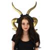 Langes Schafshorn-Stirnband für Halloween-Kostüm Haarreif Party-Requisiten Kopfschmuck Bühnen-Kopfschmuck Anime Verkleidungs-Accessoires