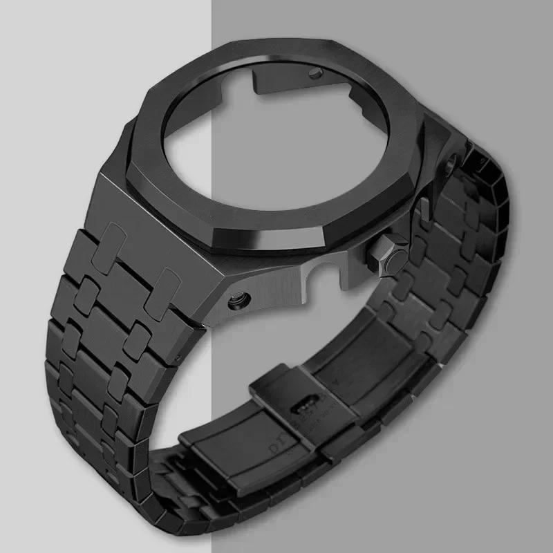 Mod Kit GEN5 GA2100 Metal Bezel for G shock Casioak Modification 4th Generation Rubber&Steel Watch Case Strap GA-B2100 2110