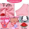 6 Pieces Dog Shirt Puppy Sweatshirt Pet Sleeveless Vest Dog Clothes Doggy Female Apparel for Small to Medium Dogs Puppy Cat(Cute Patterns,S Size)