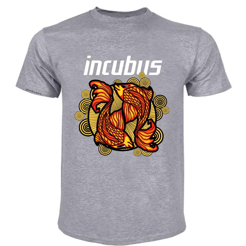 Мужская летняя футболка с забавным принтом с коротким рукавом INCUBUS Футболка Дизайн, вдохновленный туром Уличная мода Унисекс модная футболка мужской топ футболки M