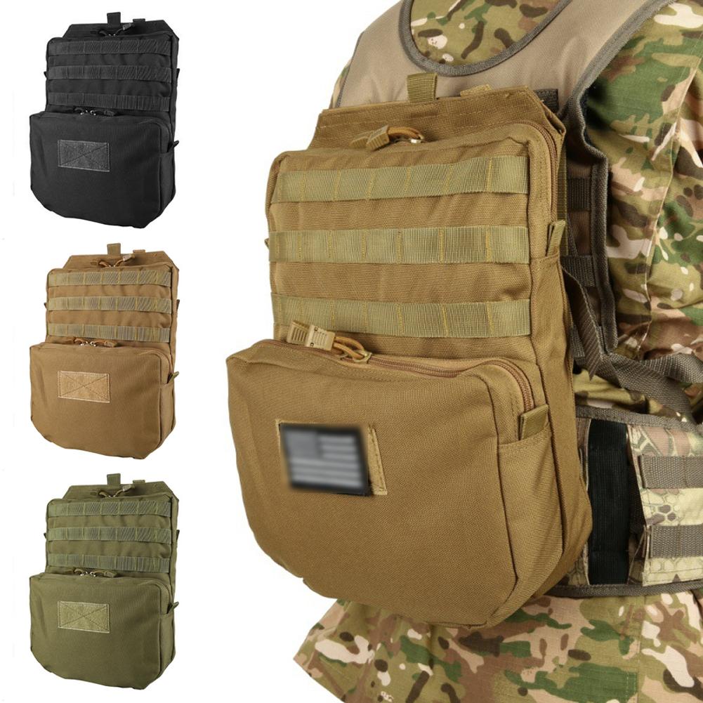 Taktischer Molle Rucksack Trinkrucksack Mini Rückenteil Wasserbeutel Nylon Molle Tasche Leichte Weste