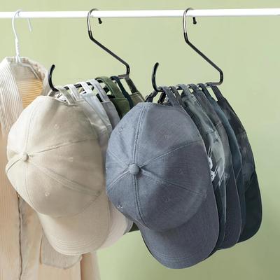 Hutständer-Organizer für Baseballkappen, Kappenhalter zum Aufhängen aus Metall und Kunststoff, tragbarer Hutaufbewahrungsbügel, geeignet für verschiedene Arten und Größen