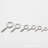 100 Nickel-Plated Self-Tapping Eye Hook Screws