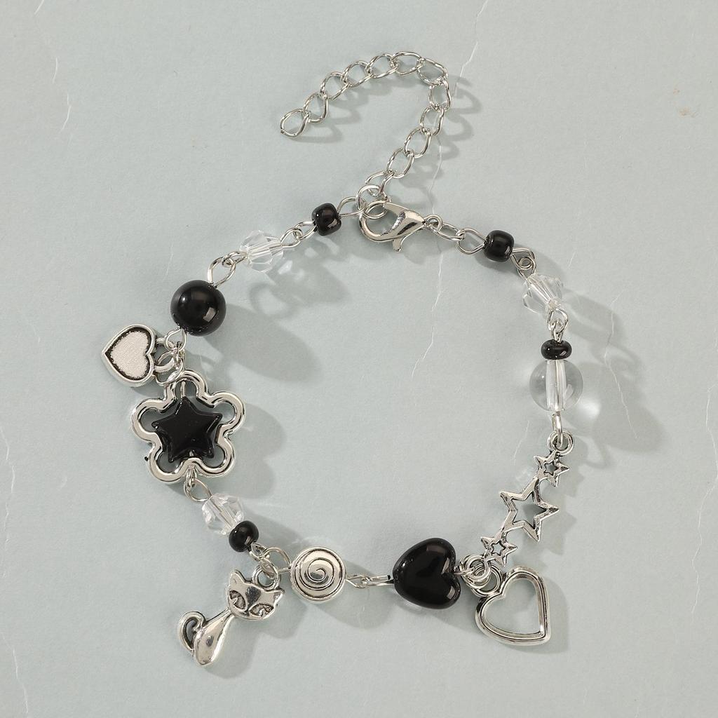 Heißverkaufendes Punk-Stern-Armband: Spicy Girl Gitarre & Herzförmiger Schmuck für Paare & Beste Freunde