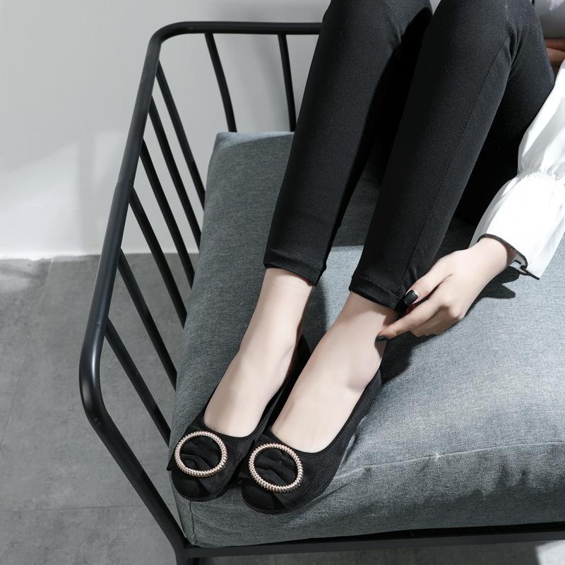 Neue alte Pekinger Stoffschuhe Damenschuhe flachsohlige Einzelchuhe Freizeitschuhe für die Arbeit modische atmungsaktive Mutterschuhe weichsohlige Doudou-Schuhe