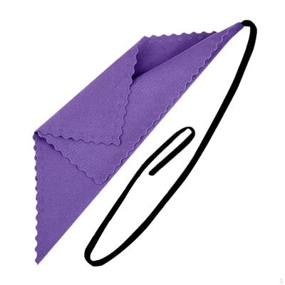 Čisticí hadřík na klarinet Lehký doplněk pro hudební nástroje 25x25cm