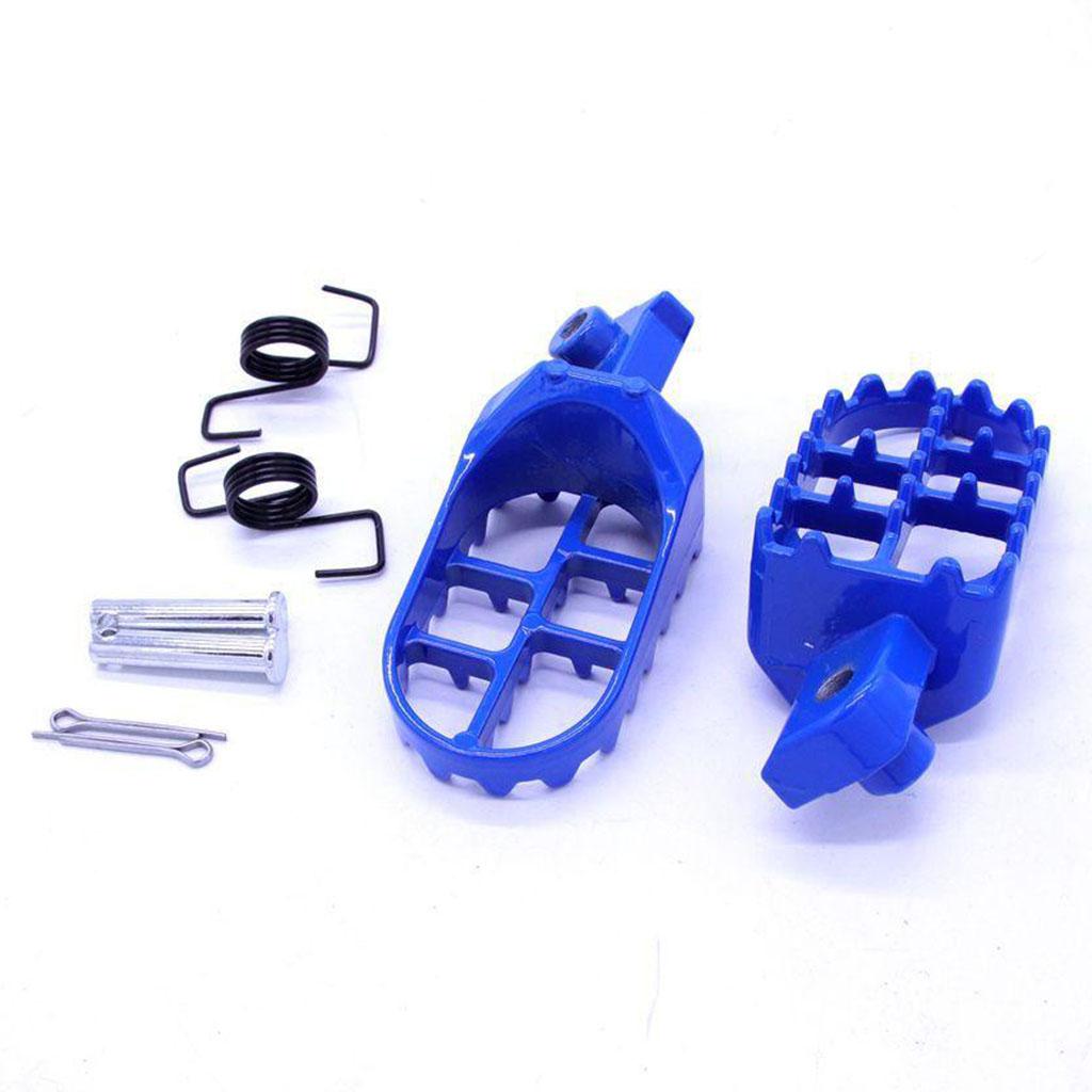Footrest Footpegs Assembly for Yamaha PW50 PW80 for Honda XR50 XR70 CRF 50/70/80/100 Pit Dirt Bike Blue