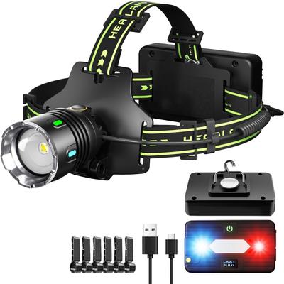 Headlight New Detachable Mobile Powerful Lumens High Brightness USB Rechargeable LED Bright 11 Lighting Rear Recognition Sensor Detection Fishing