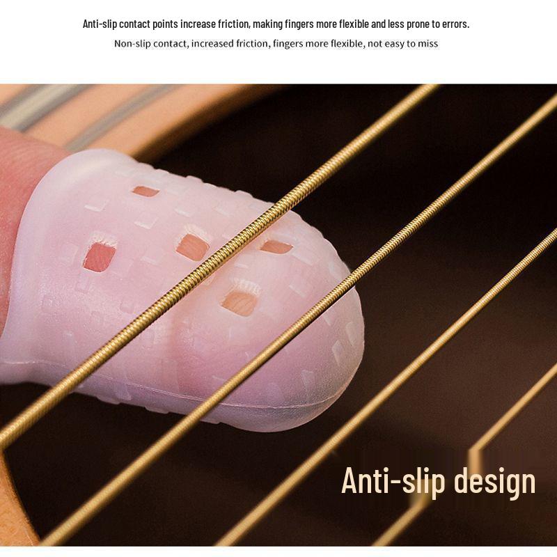 Przezroczysty ochraniacz na palce antypoślizgowy lewy do łagodzenia bólu i gry na pianinie