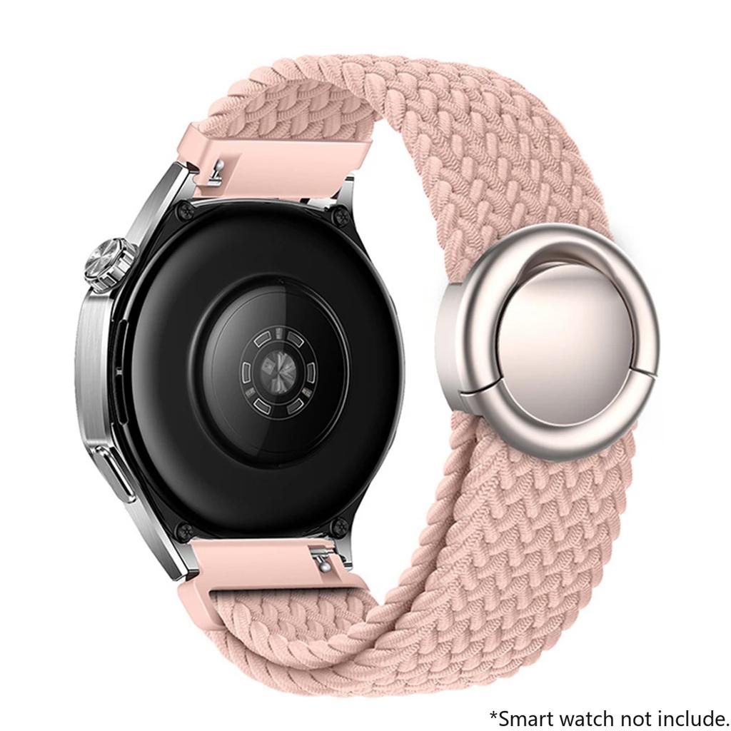 18mm 20mm 22mm Pasek pętla z plecionego nylonu do Huawei Watch GT5/GT4 Pro Klamra spadochronowa Wygodny pasek do Samsung Watch 7 6 5 4