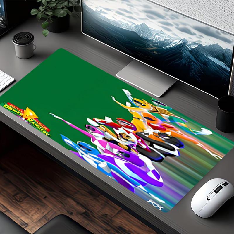 Mighty Morphin Power Rangers Print Mouse Pad, for Keyboard Pad Laptop PC Mat for Office Home Use, Desk Decor, Perfect Birthday Gift for Gamers