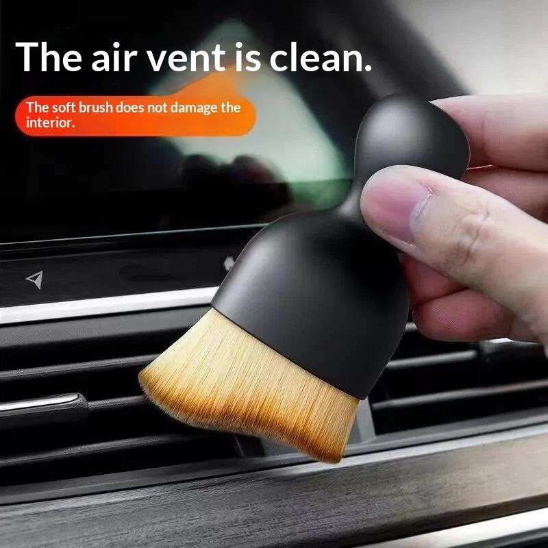 Car Detailing Brush for Interior Cleaning Soft Fluffy Bristles Non-Slip Handle 1/2/3 PCS Suitable for Auto Air Vent Dashboard