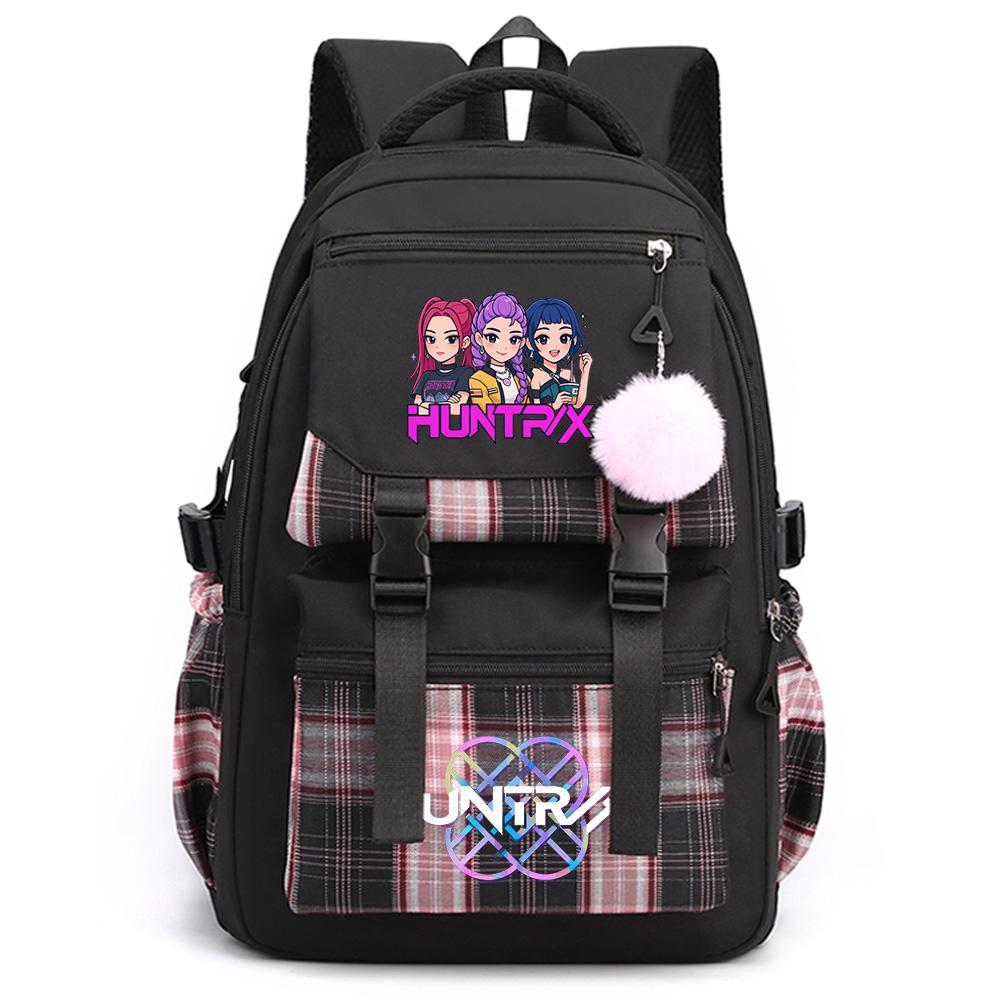 Anime Cute Cartoon K-Pop Printed Large Capacity Backpack for Teenger Student Girl Boy Schoolbag Bookbag Kid Gift Women Waterproof Travel Bag Mochila