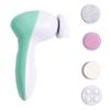 Spazzola Elettrica 5 In 1 per il Viso Massaggio Facciale Spa Strumento per la Pelle Aspiratore Pori Misuratore Pulizia Punti Neri Detergente Strumenti