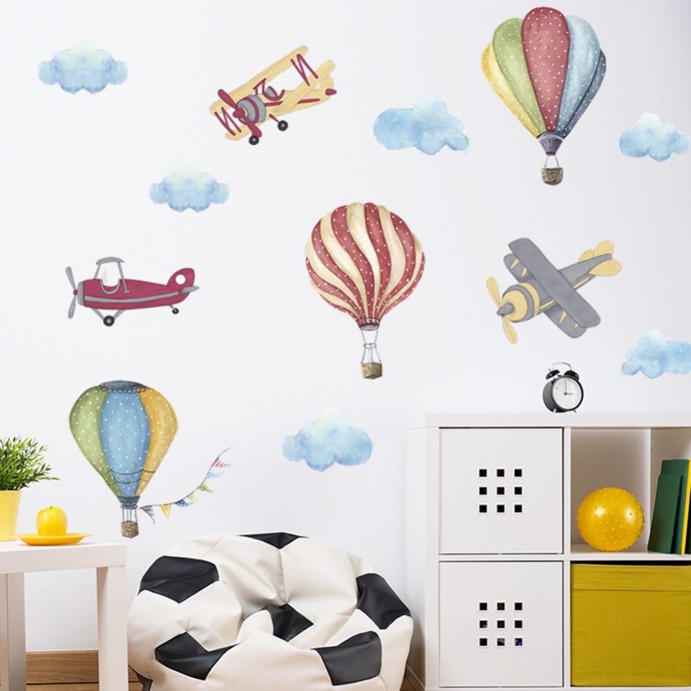 Cheap Animal Cartoon Wall Stickers For Kids Rooms Balloon Elephant