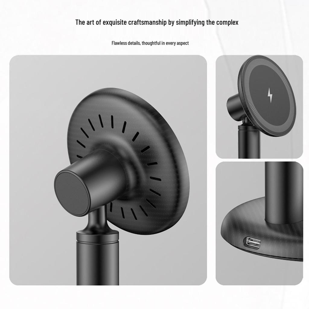 Magnetic Wireless Charger Stand 15W Fast Charging for Apple