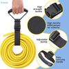 Heavy Duty Sewn Handle Sticky Back Hook & Loop Straps,Reusable Cable Wire Organizer Storage Wrap for Extension Cord