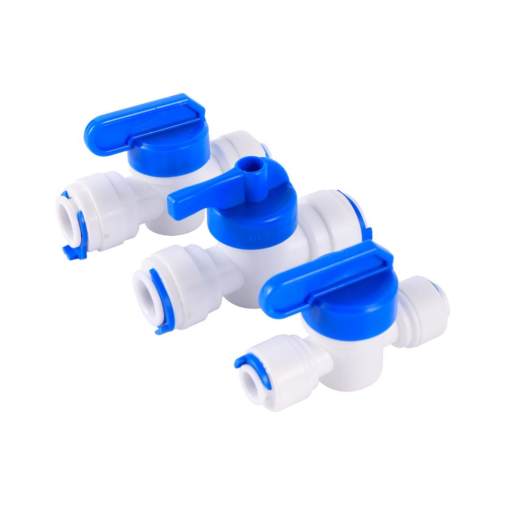 RO Water Straight 1/4" 3/8" OD Hose 1/4"BSP 1/2" Male Thread Quick Connect Fittings Plastic Ball Valve Reverse Osmosis Fitting