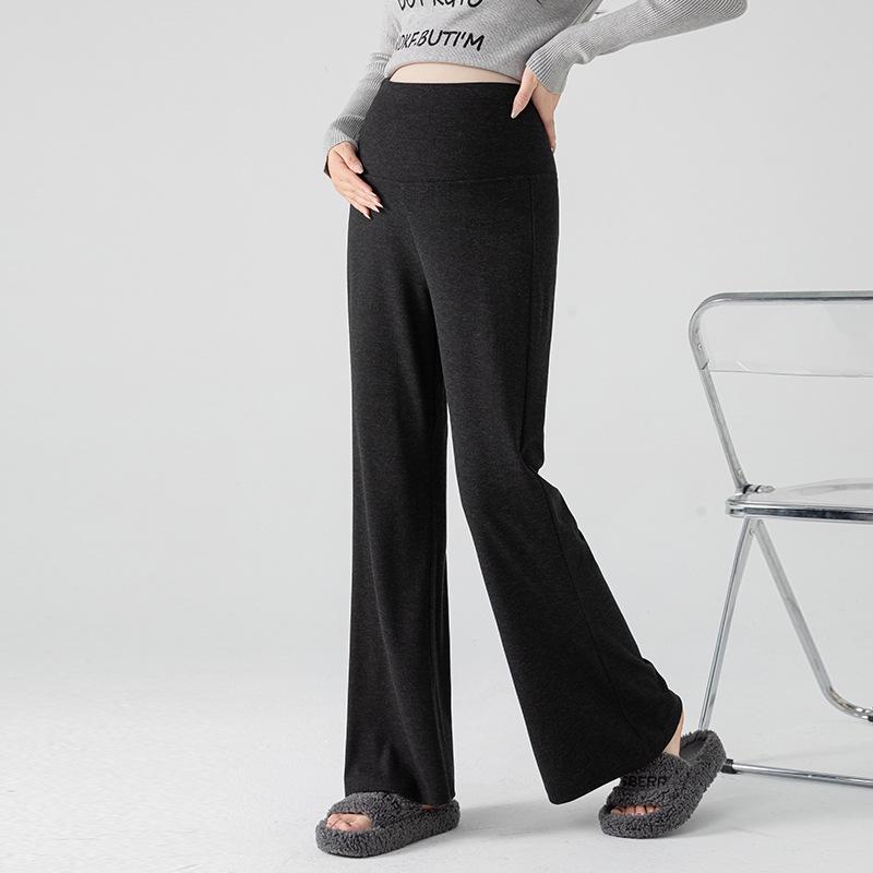 

Новые свободные брюки-клеш для беременных с бархатом для осени/зимы L