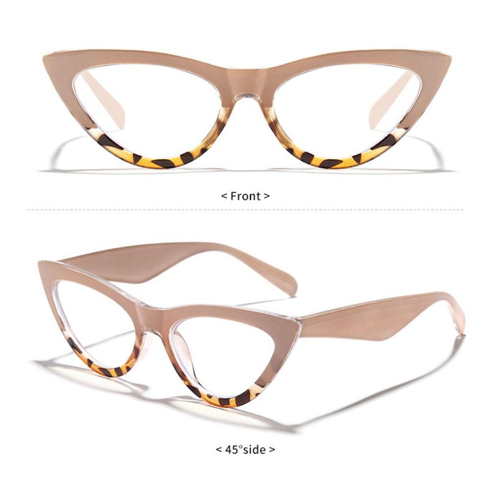 Plane Mirror Computer Glasses Frame Transparent Blocking Glasses Cat Eyes Eyewear  Women Men