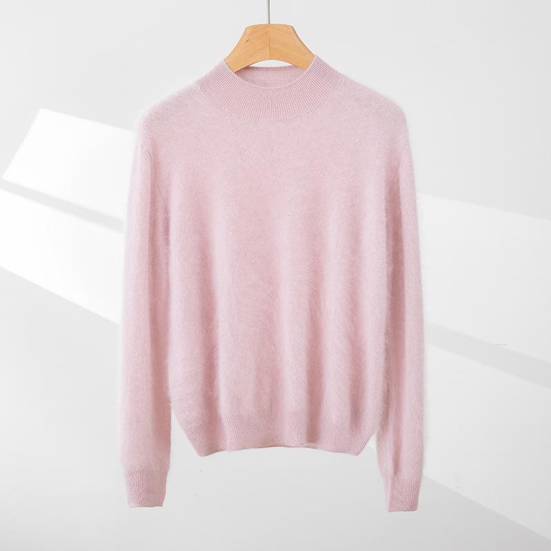 2025 A/W Women's 100% Cashmere High Neck Sweater