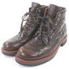 Very Good Ankle Boots Lace Up Brown Cordovan Mens 7 D511010 Used