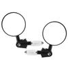 Pair Handlebar End Rearview Mirrors Foldable Arm Wide View Angle Universal for Motorcycle Dirt Bike