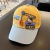 Cartoon Car Print Baby Baseball Hat Fashion Patchwork Sunshade Duck Tongue Cap Boy Girl Kids Casual Outdoor Peaked Hat