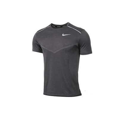 Techknit Εξαιρετικά Ανακλαστικό Κοντομάνικο T-Shirt για Τρέξιμο Ανδρικά Τοπ Γκρι AJ7616-010
