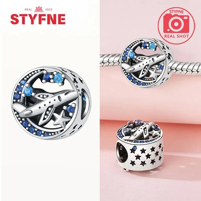Coppercolorful Travel Luggage Charms Plane Beads Fitoriginal Bracelets Diy Fine Jewelry For Women Gifts