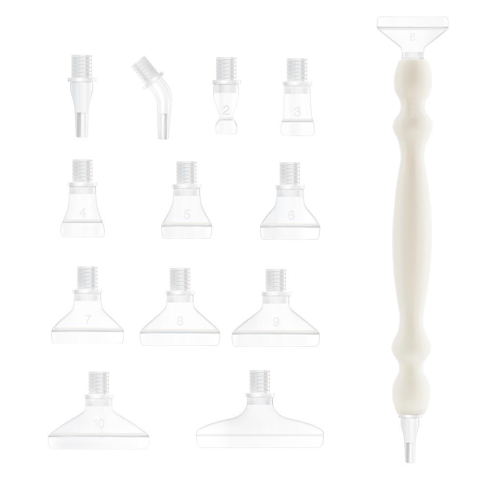 Diamond Art Pen Tools Diamond Painting Accessories with Screw Plastic Tip Diamond Painting Pen Drill Bead Dot Pens for Art Craft