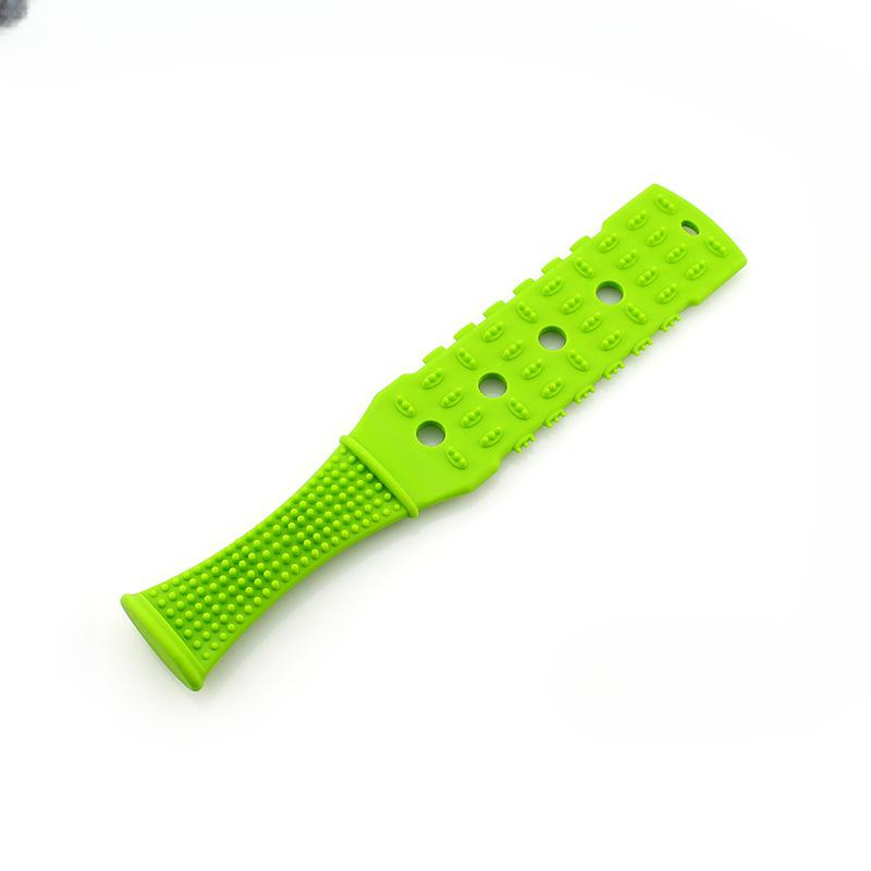 

Меридианы из силиконовой резины, избиение доски Ша, массажная палочка, молоток, Силиконовая доска, молоток для избиения спины, удлиненный и расширенный 30.7x6cm зелёный