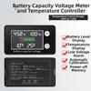 Multi Display Battery Thermostat with Voltage and Temperature Control for DC 10V 100V Suitable for Lithium and Acid Batteries