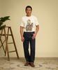 Beulonseun West Romance Loopwheeled Graphic Tee Melange
