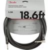 Fender Shielded Cable Professional Series Instrument Cable, Straight/Angle, 18.6', Black
